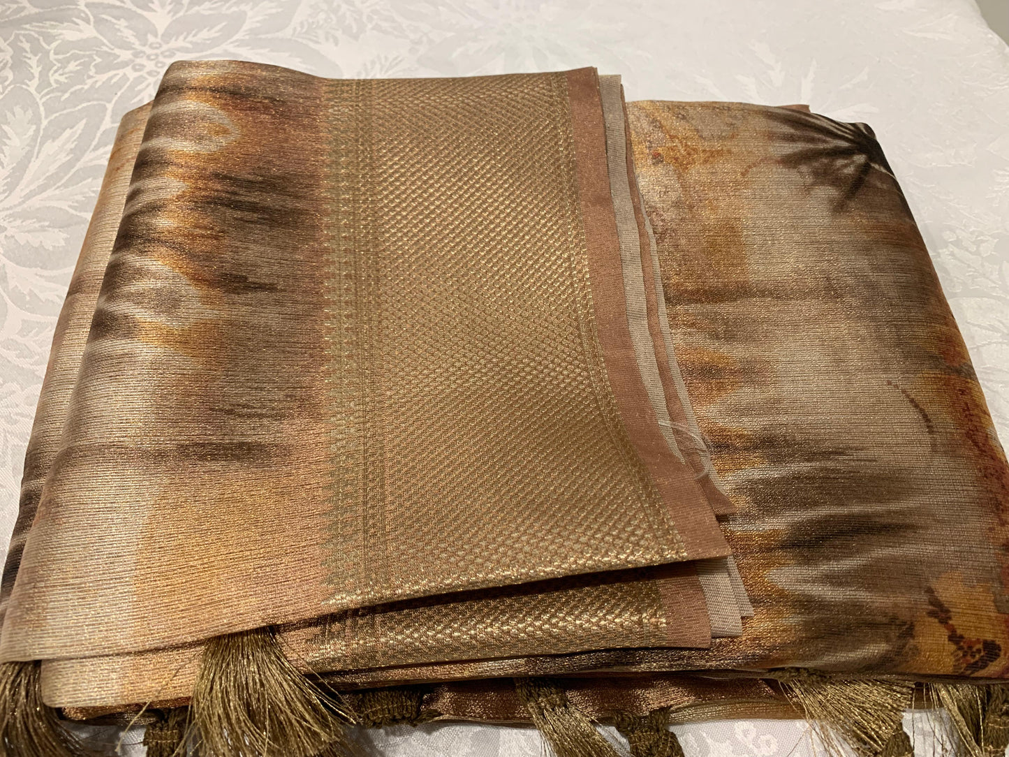 Tissue Banarasi Silk Printed Designer Saree